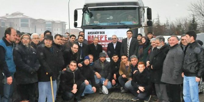 Akşehir’den Halep’e Yardım Tırı