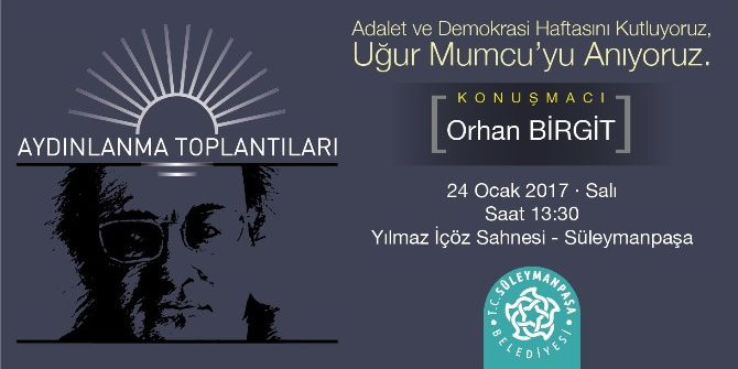 Aydınlanma Toplantıları “Uğur Mumcu” İle Başlıyor