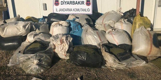 Lice’de 1 Ton Esrar Ele Geçirildi