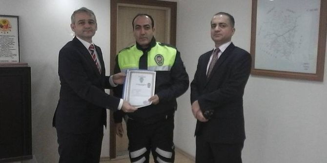 Kaymakam Güven’den Başarılı Polise Teşekkür