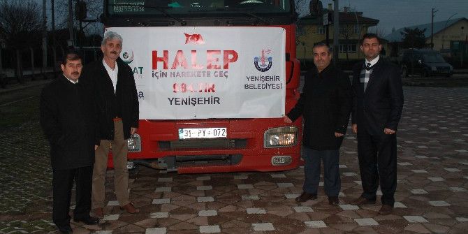 Yenişehir’den Halep’e Yardım Tır’ı