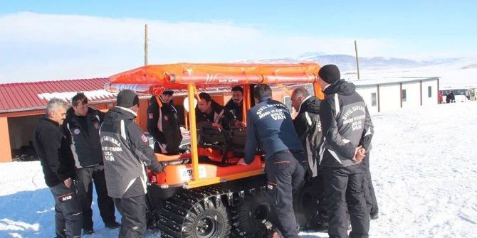 Afad’ın 8x8 Anfibik Aracı Kar Eğitiminde
