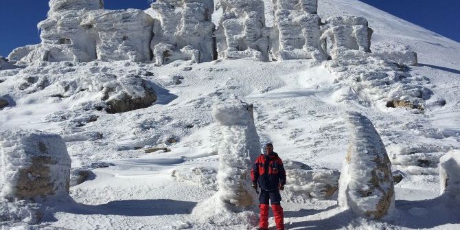 Nemrut Dağı’nda Heykeller Buz Kesti