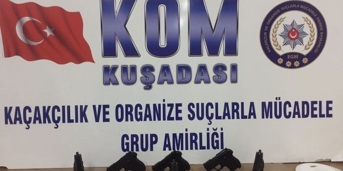 Kuşadası’nda Silah Kaçakçılığı Operasyonu