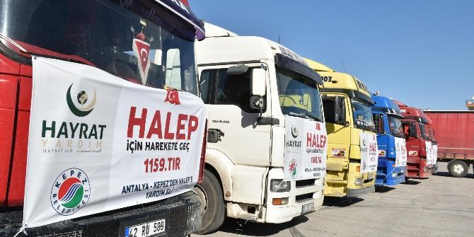 Kepez’den Halep’e 10 Tır İnsani Yardım