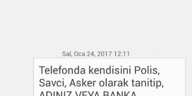 Emniyetten Dolandırıcılık Uyarısı