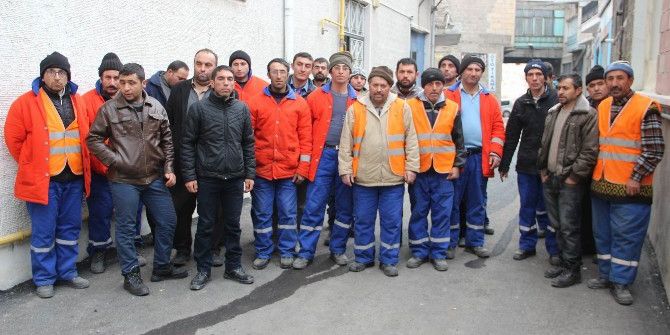 Nevşehir’de Temizlik İşçileri Eylem Yaptı