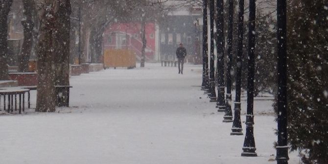 Erzincan’da Kar Yağışı