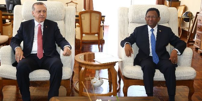 Cumhurbaşkanı Erdoğan, Madagaskarlı Mevkidaşı Hery Rajaonarimampianina İle Görüştü