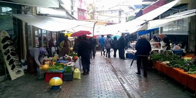 Aydın’da Yağış Pazarcı Esnafına Tezgah Açtırmadı