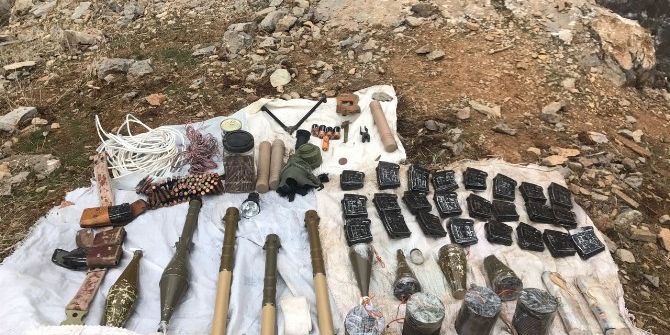 Şırnak’ta Pkk’ya Ait Mühimmat Ele Geçirildi