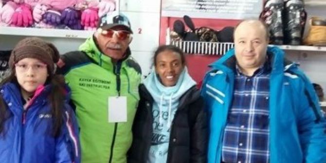 Milli Atlet Elvan Abeylegesse Erciyes Kayak Merkezi’nde