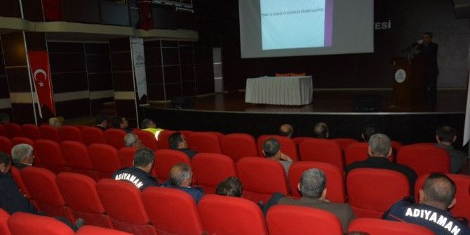 Adıyaman Belediyesinde İş Sağlığı Ve İş Güvenliği Eğitimi Verildi