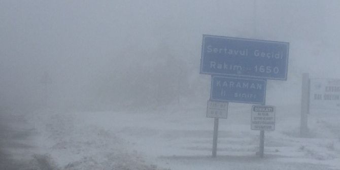 Sertavul Geçidi’nde Ulaşım Kontrollü Sağlanıyor