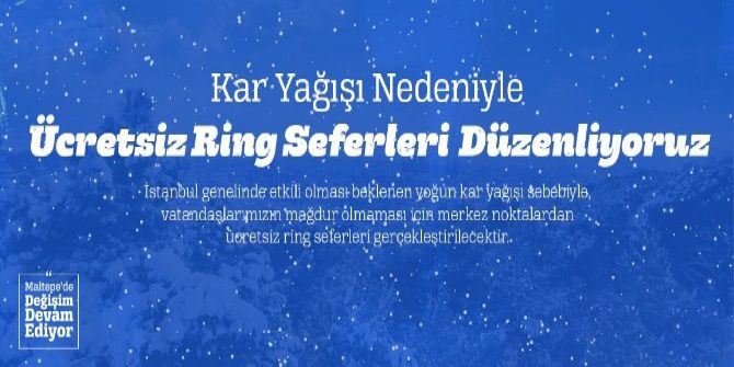Maltepe’de Vatandaşlara Ücretsiz Ulaşım Desteği