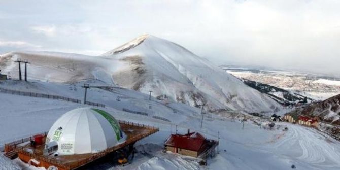 Erzurum’da Havadan Çekilen Kış Manzaraları