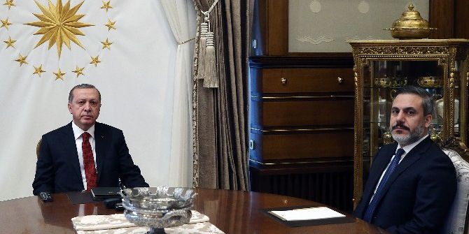 Cumhurbaşkanı Erdoğan Hakan Fidan’ı Kabul Etti