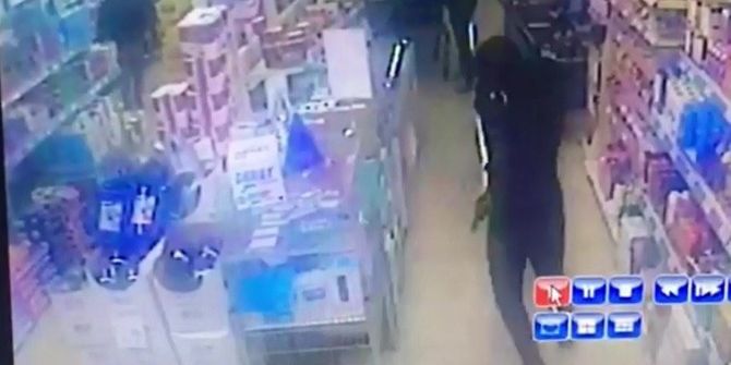 Market Soygunu Güvenlik Kamerasında