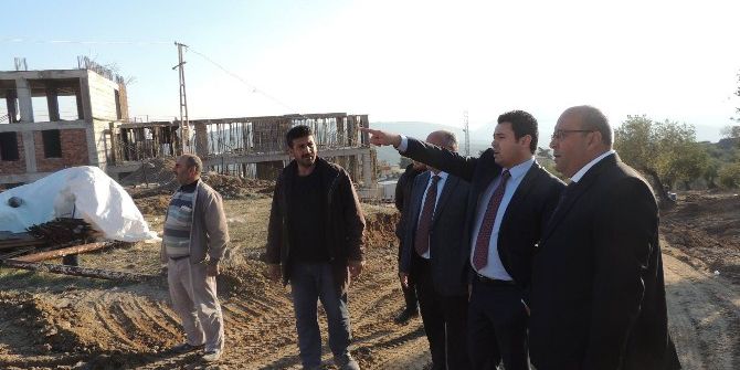 Kaymakam Avcı, İmam Hatip Lisesi İnşaatını Denetledi