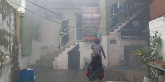 Suriyelilerin Yaşadığı Evde Çıkan Yangın Korkuttu