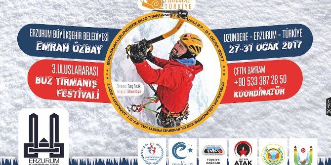 Erzurum’da "3. Emrah Özbay Uluslararası Buz Tırmanış Festivali"