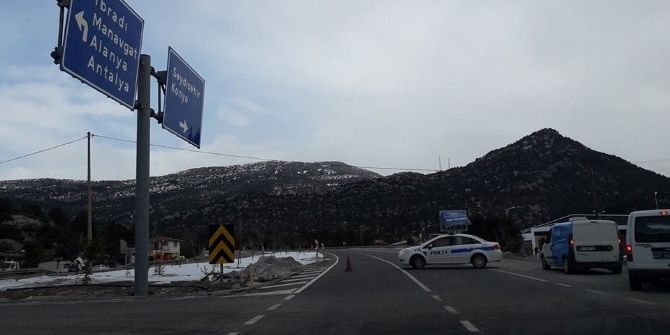 Akseki-seydişehir Karayolunda Buzlanma