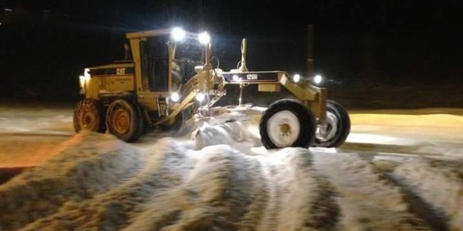 Bayburt Belediyesi Karla Mücadelede Hız Kesmiyor