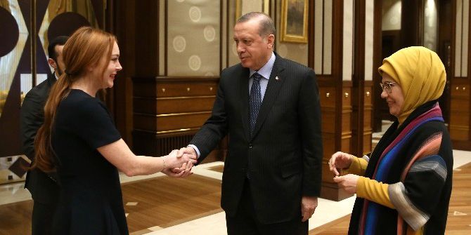 Cumhurbaşkanı Erdoğan, Abd’li Ünlü Oyuncu Lindsay Lohan’ı Kabul Etti