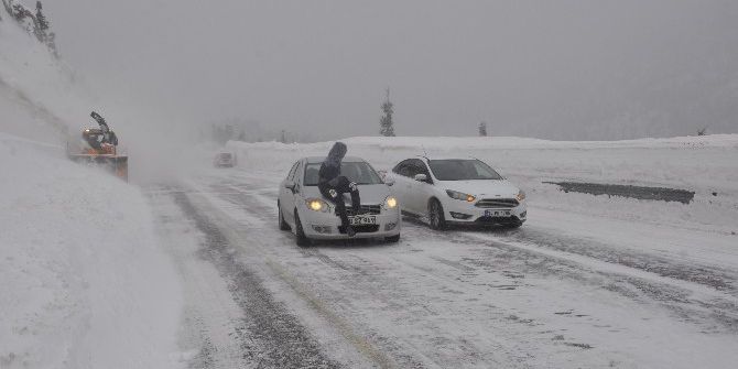 Konya- Antalya Yolunda Tipi Ulaşımı Aksatıyor