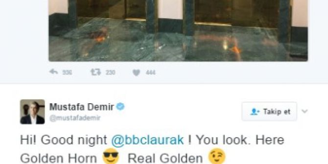 Başkan Mustafa Demir’den İngiliz Gazeteciye Esprili Cevap