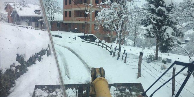 Of Belediyesi Kar Mücadelesinde