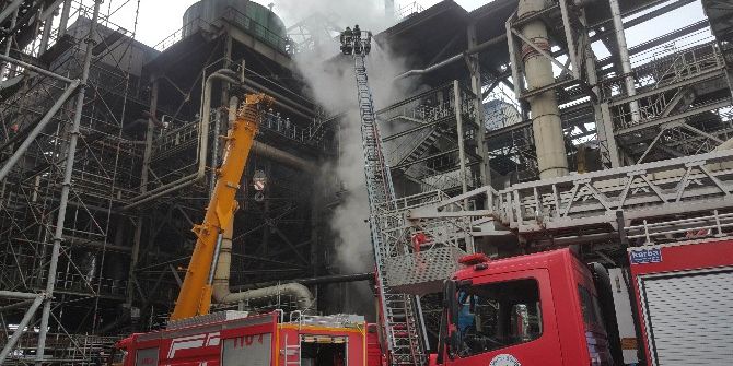 Fabrikada Yangın Çıktı