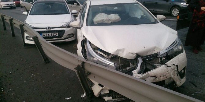 E-5’te Makas Atan Sürücünün Yol Açtığı Zincirleme Kaza Kamerada