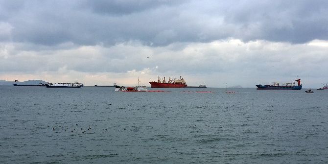 Zeytinburnu Açıklarında Batan Gemiyle İlgili Çalışmalar Sürüyor