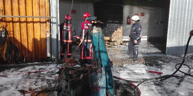Kereste Fabrikasında Yangın