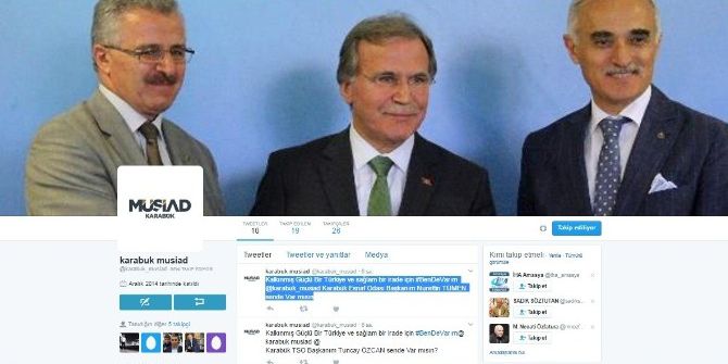 ‘Evet’ Zincirine Karabük İş Dünyasında Katıldı