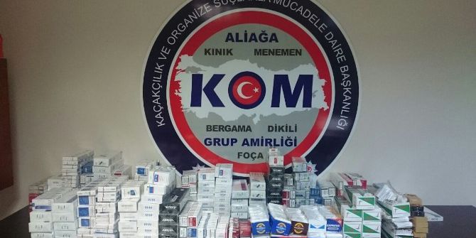 İzmir’de Bin 800 Paket Kaçak Sigara Ele Geçirildi