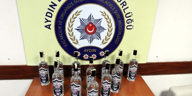 Aydın’da 1.488 Şişe Kaçak İçki Ele Geçirildi