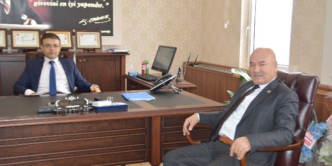 Başkan Seferoğlu’ndan Kaymakam Öztürk’e Ziyaret