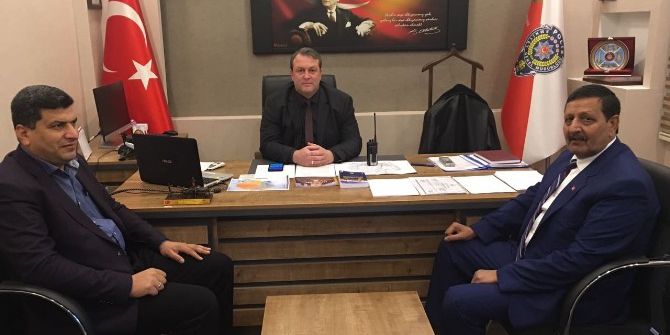 Özyavuz’dan Yeni İlçe Emniyet Müdürü Şen’e Ziyaret