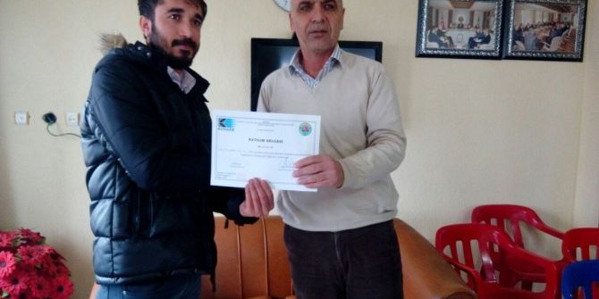 Dargeçit’te Girişimcilik Belgesi Dağıtıldı