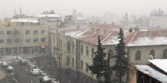 Kilis’te Kar Yağışı Etkili Oluyor