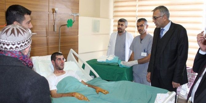 Genel Sekreter Öz Adıyamanlı Gaziyi Ziyaret Etti