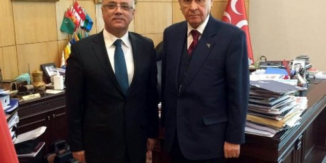 Salihli’nin Projelerini Bahçeli’ye Anlattı