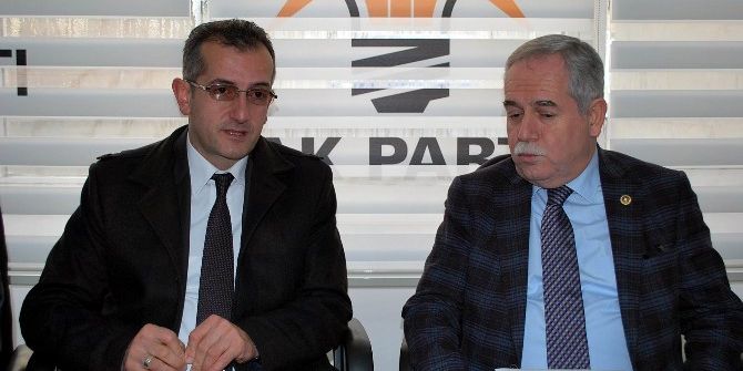 Ak Partili Berber’den, İlçe Başkanı Dinç’e Ziyaret