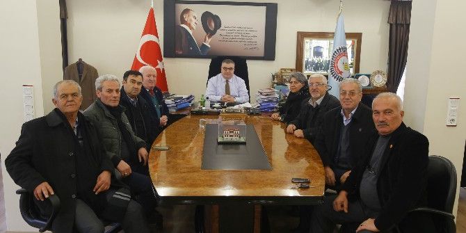 Babaeskili Muhtarlardan Kesimoğlu’na Ziyaret