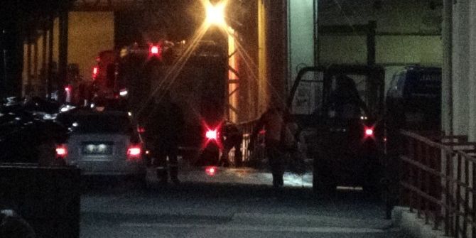 Kınalı’da Fabrika Yangını