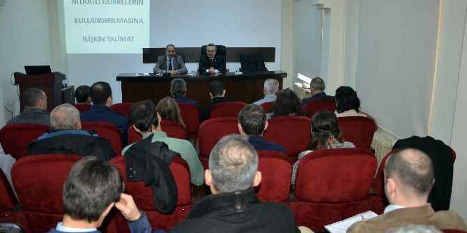 Nitratlı Gübrelerin Kullandırılmasına İlişkin Toplantı