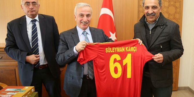 Vali Kamçı Kayserispor Yönetimini Kabul Etti