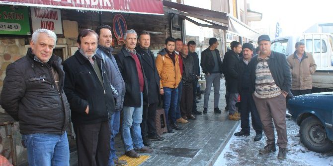Minibüs Şoförleri Eylem Yaptı